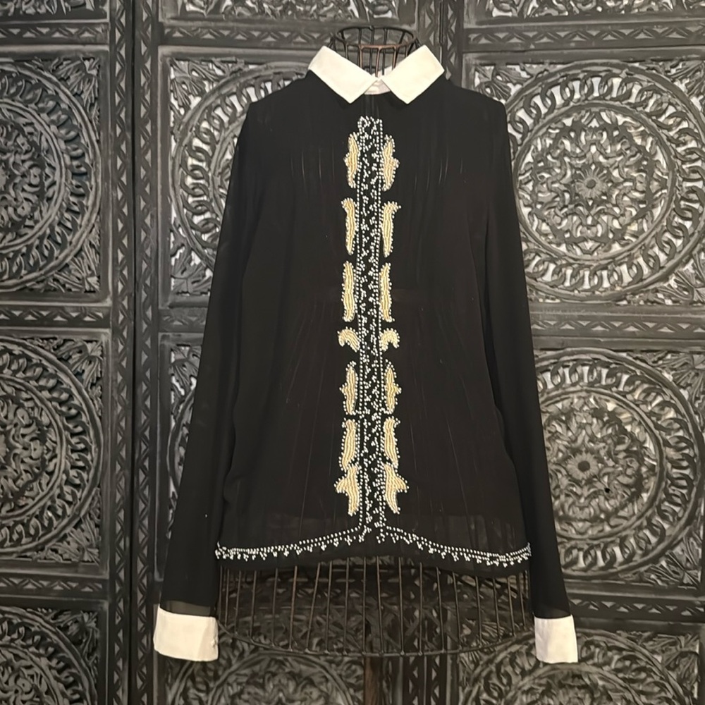 Tristan Classy and very stlish beaded blouse. size S. pre-loved in great cnd